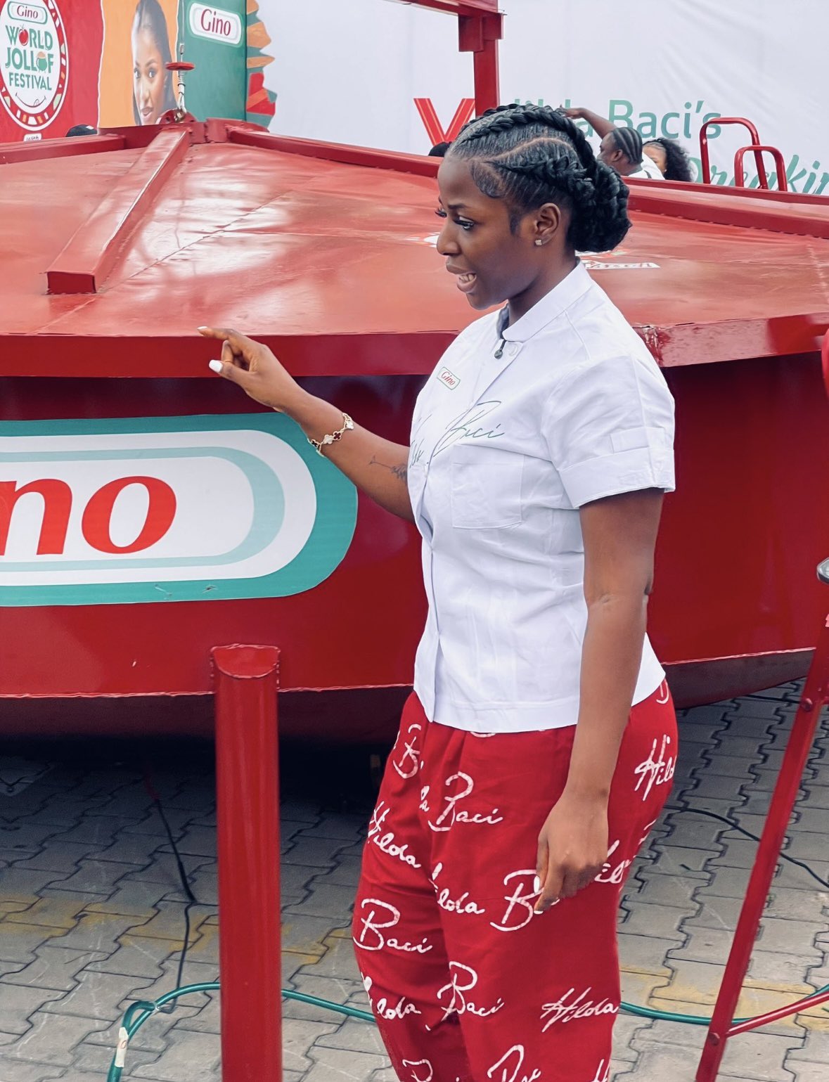 Video: Massive Jollof Pot Collapses; Hilda Baci’s Lagos Feast Thrills Thousands