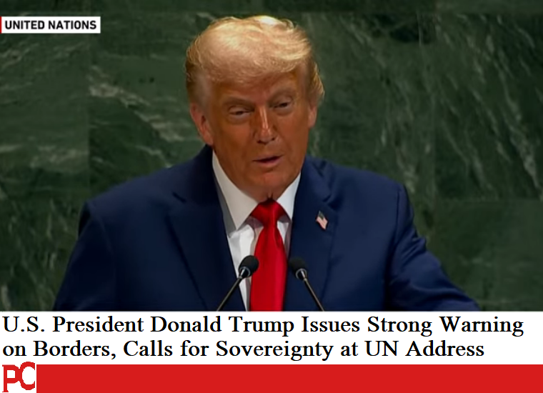 President Trump Issues Strong Warning on Borders, Calls for Sovereignty at UN Address President Trump Issues Strong Warning on Borders, Calls for Sovereignty at UN Address