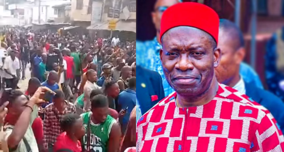 Onitsha Traders Protest Soludo’s Market Shutdown Over Sit-at-Home