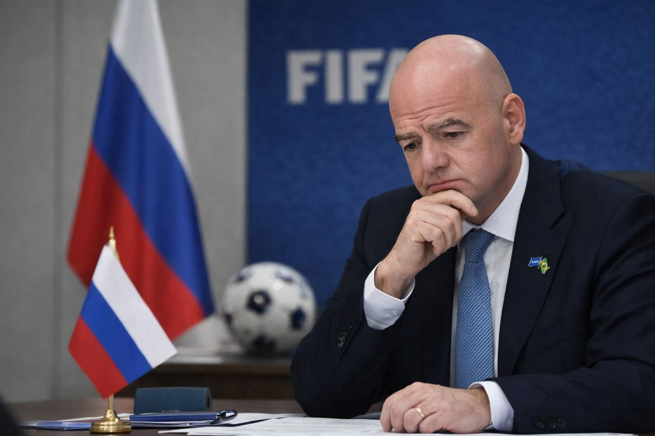 Ukraine Lists FIFA President Gianni Infantino as Extremist Over Russia Return Talks